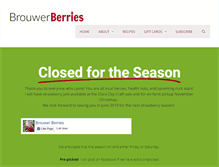 Tablet Screenshot of brouwerberries.com